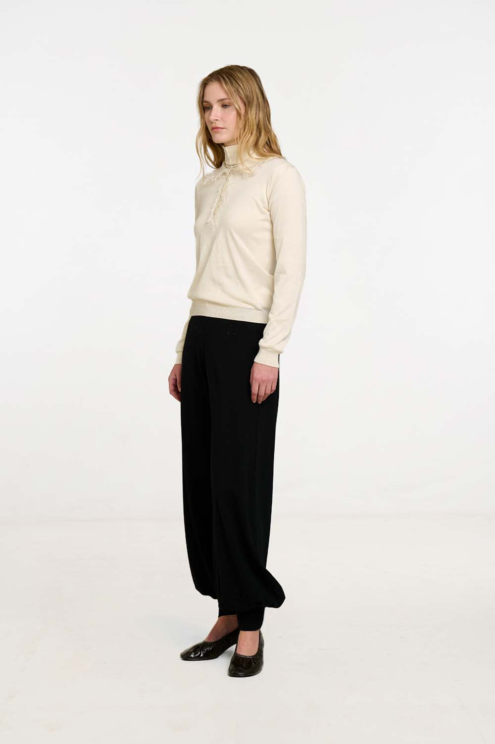 Fringe Polo Sweater