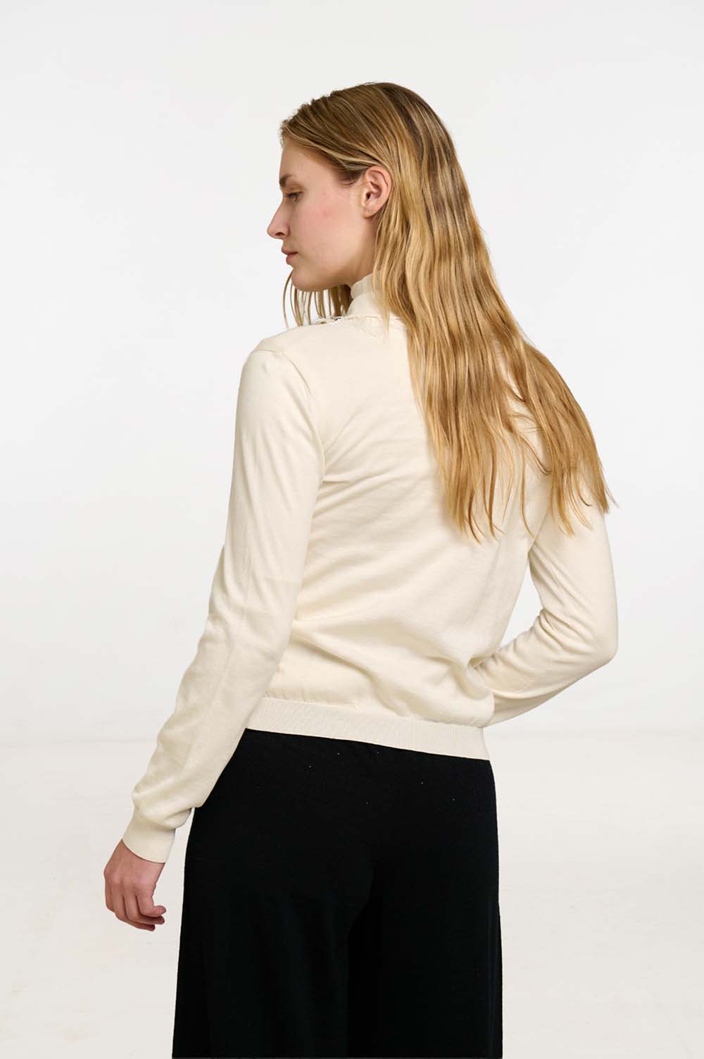 Fringe Polo Sweater