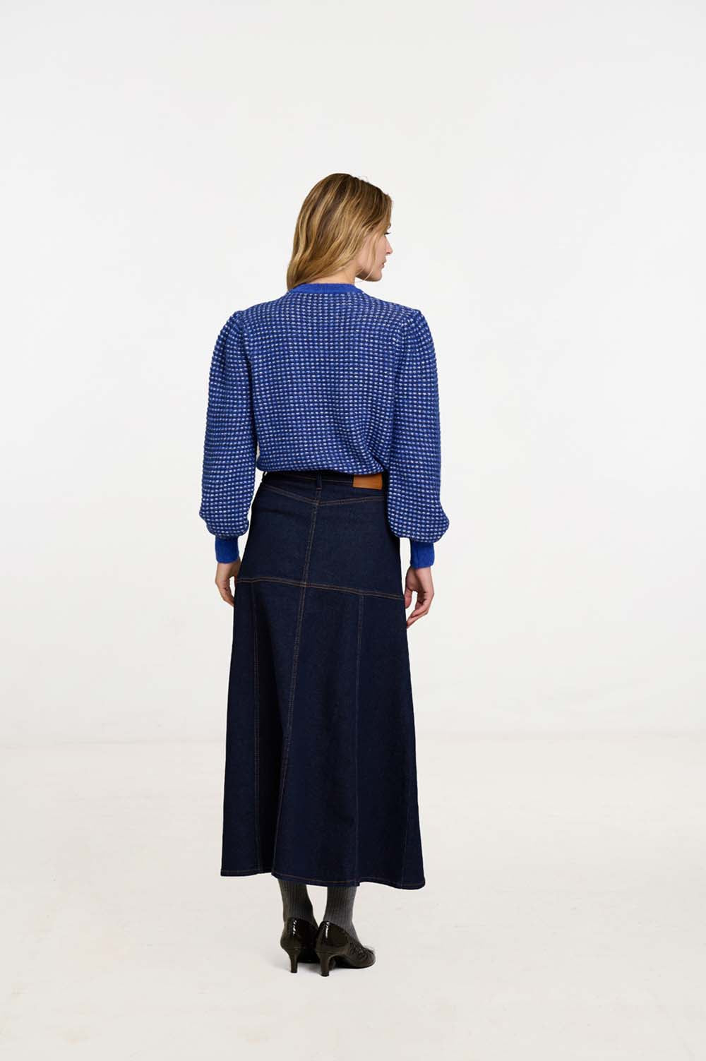 Micro-jacquard sweater
