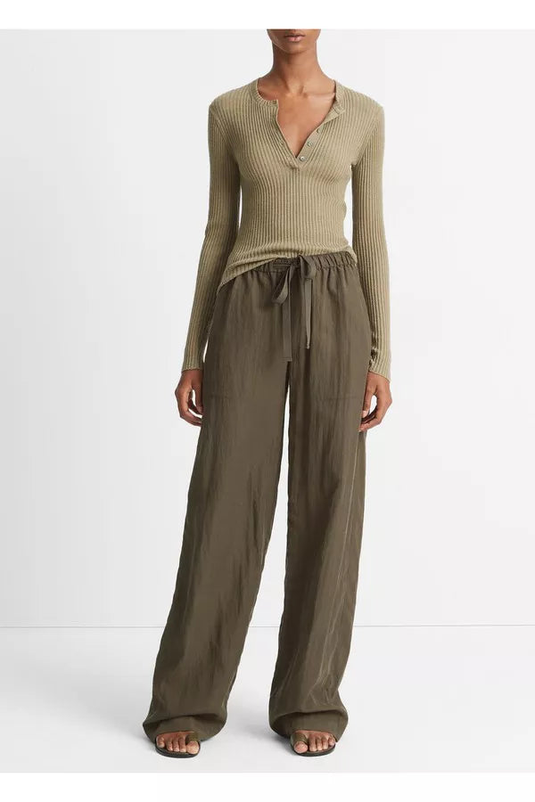 Mid Rise Utility Drawstring Pant