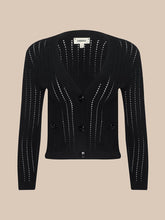 Load image into Gallery viewer, Irvin Pointelle Knit Cardigan
