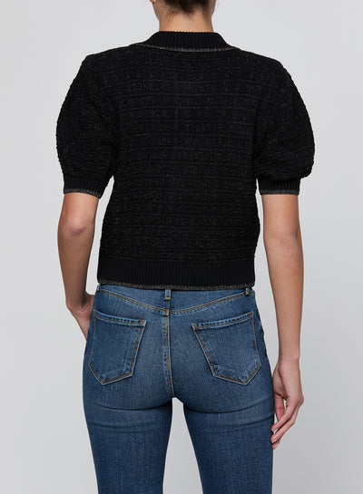 Novalie Waffle Stitch Short Sleeve Cardigan