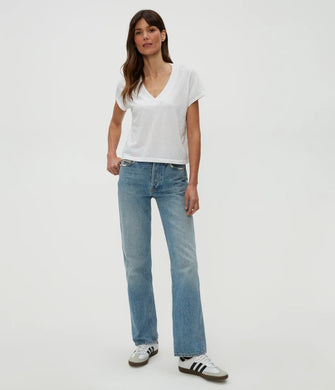 Harlan Cropped V-Neck Tee