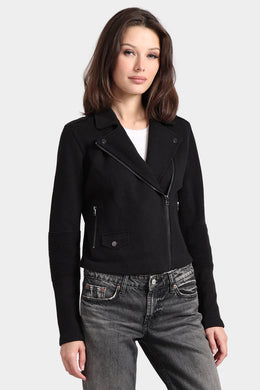 Cotton Blend Motto Jacket