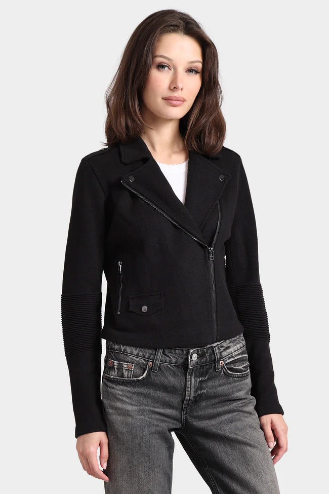 Cotton Blend Motto Jacket