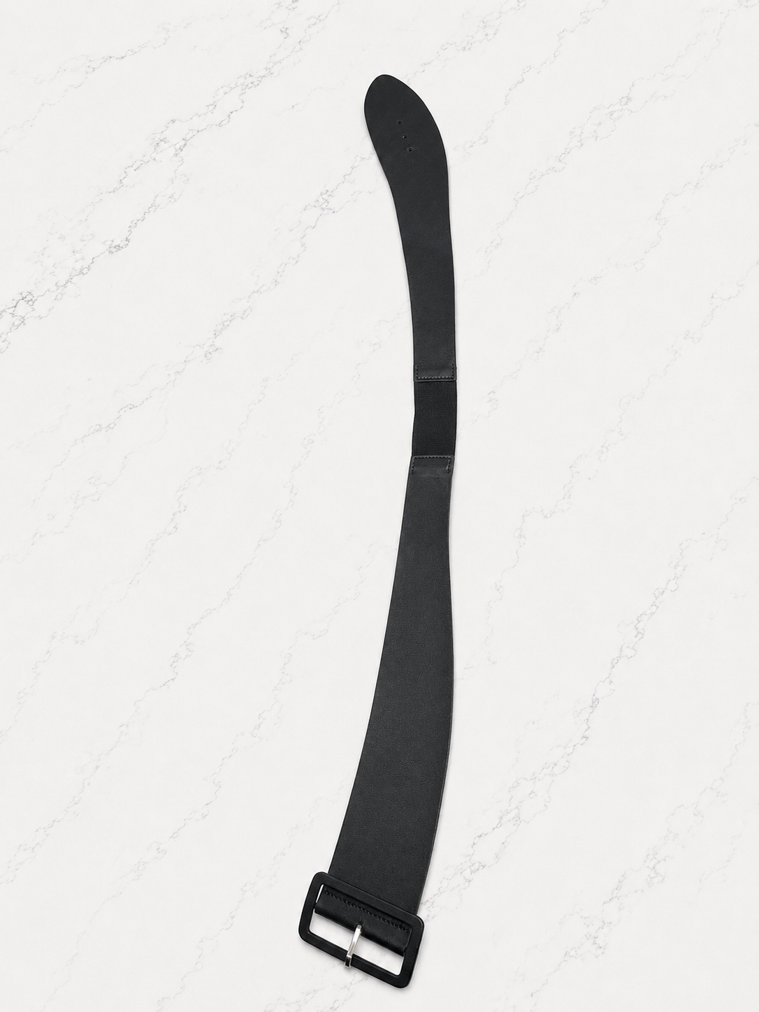 Leather Belt with Stretch Band