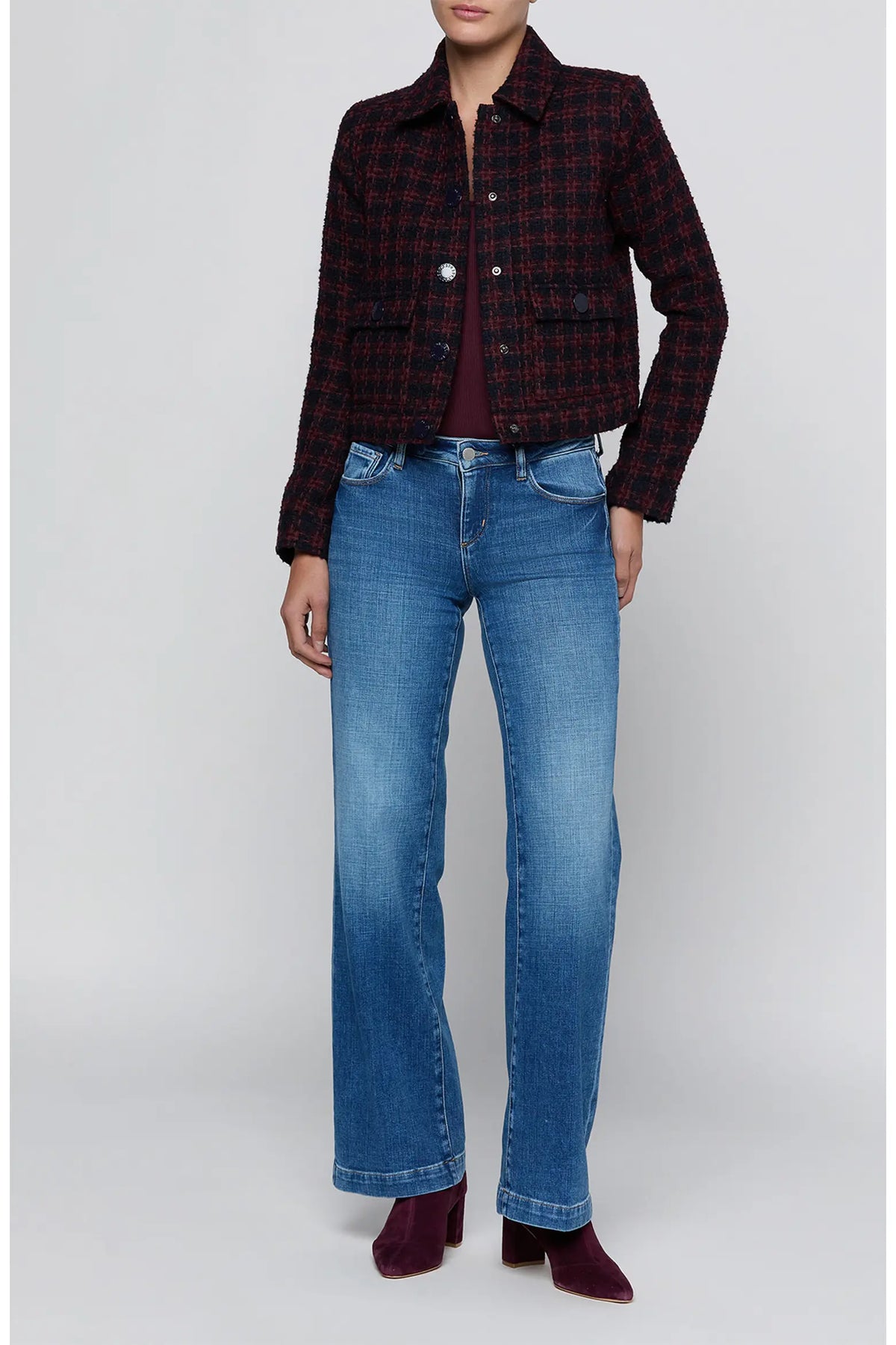 NYX Cropped Tweed Jacket