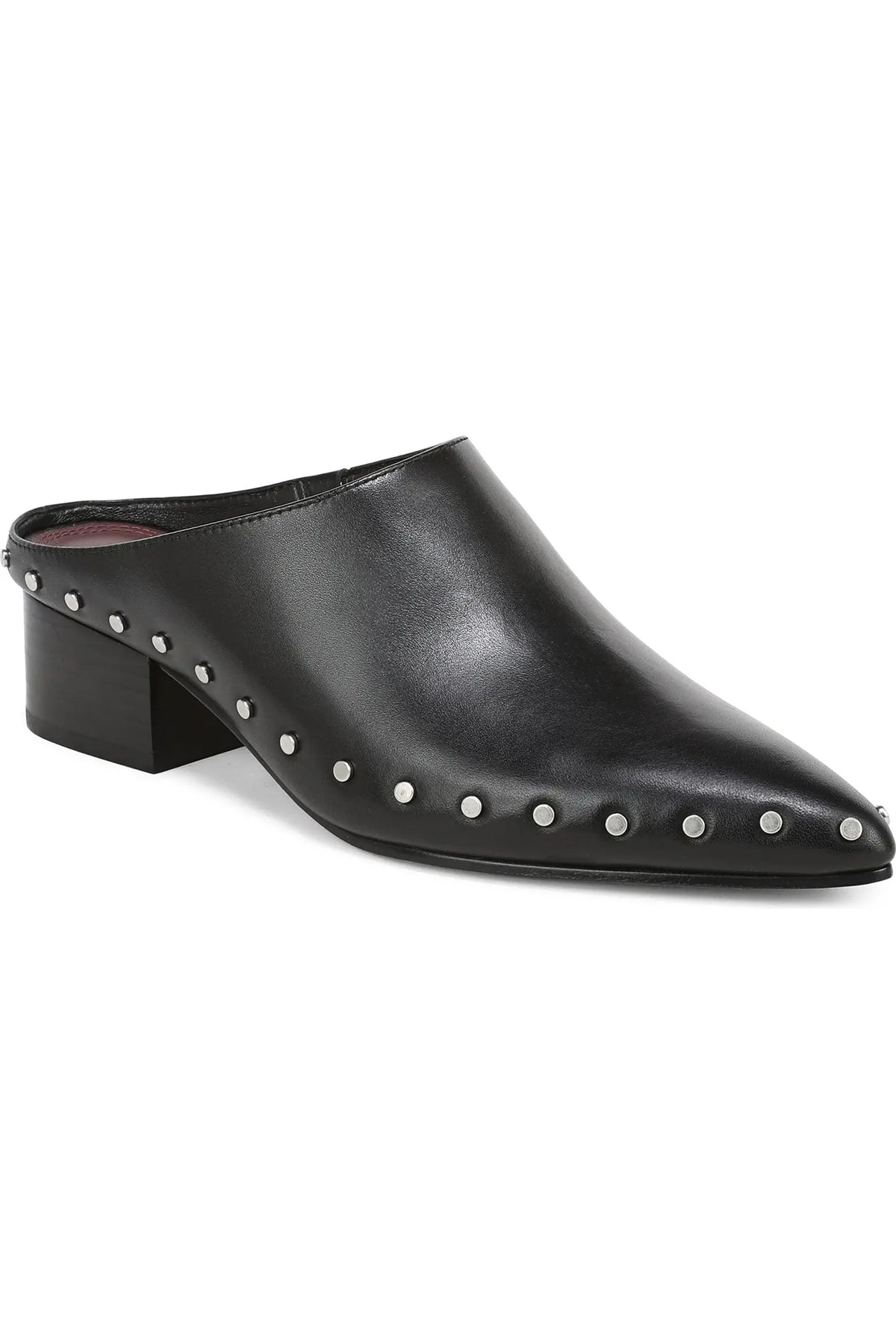 August Studded Leather Clog/Mule