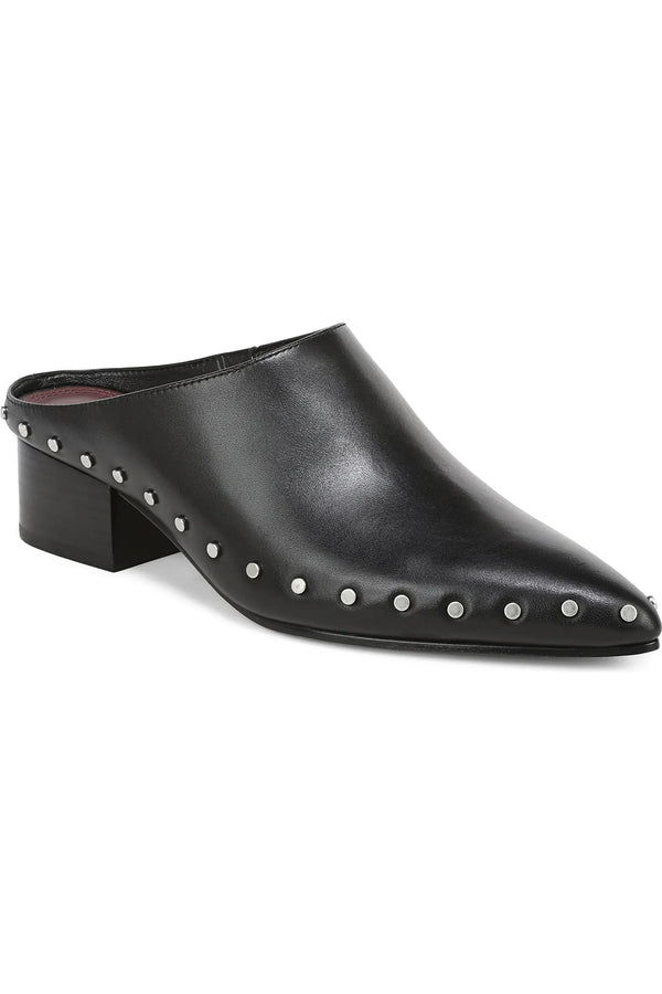 August Studded Leather Clog