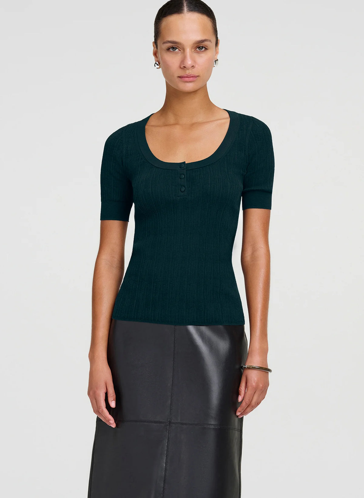 Alette Fine Cotton Knit Top
