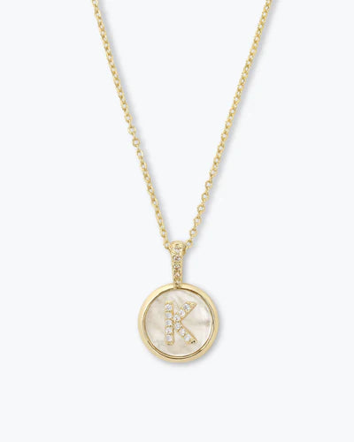 Baby Love Letters Medallion Necklace