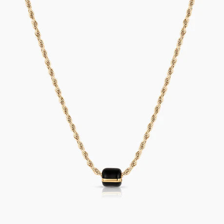 Celine Black Enamel Bead Charm