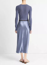 Load image into Gallery viewer, Contrast Satin Skirt
