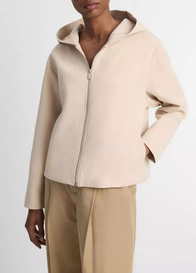 Cropped Zip Up Hoodie