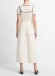Load image into Gallery viewer, Mid Rise Utility Crop Wide Pant
