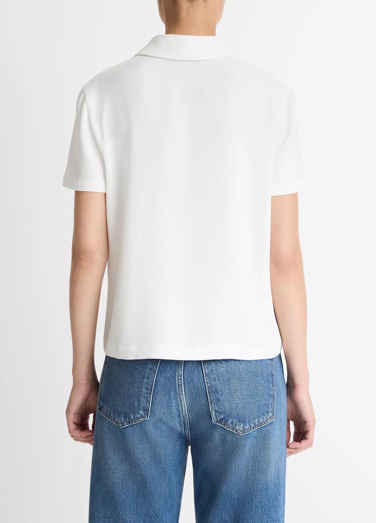 Crepe Polo Shirt
