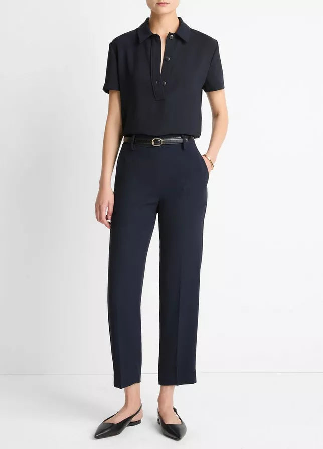 Crepe Tapered Pull-On Pant