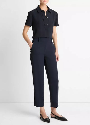 Crepe Tapered Pull-On Pant