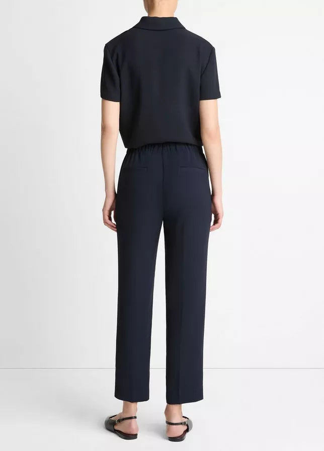 Crepe Tapered Pull-On Pant