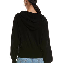 Load image into Gallery viewer, Hilary Rhinestone Drawstring Cashmere Hoodie

