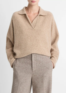 Donegal Dolman Polo Sweater