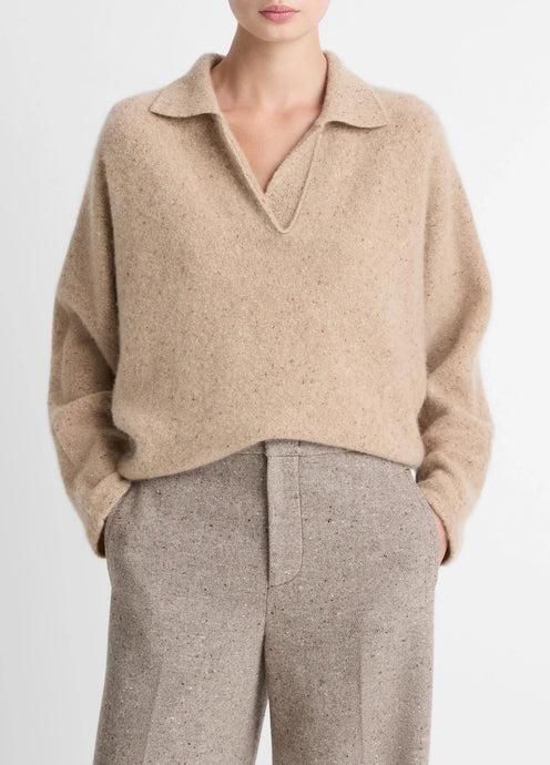 Donegal Dolman Polo Sweater