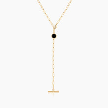 Load image into Gallery viewer, Dottie Black Lariat Necklace
