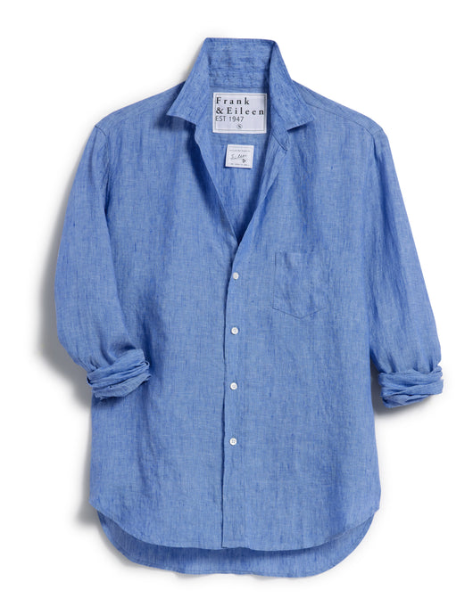 Relaxed Button Up Shirt Blue