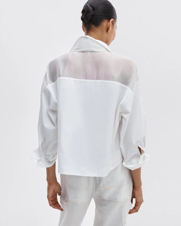 Elly Poplin-Organza Shirt