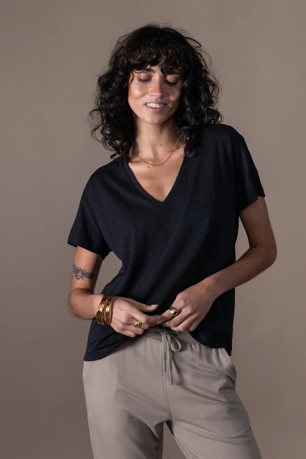 Esmee V-Neck Short Sleeve Top