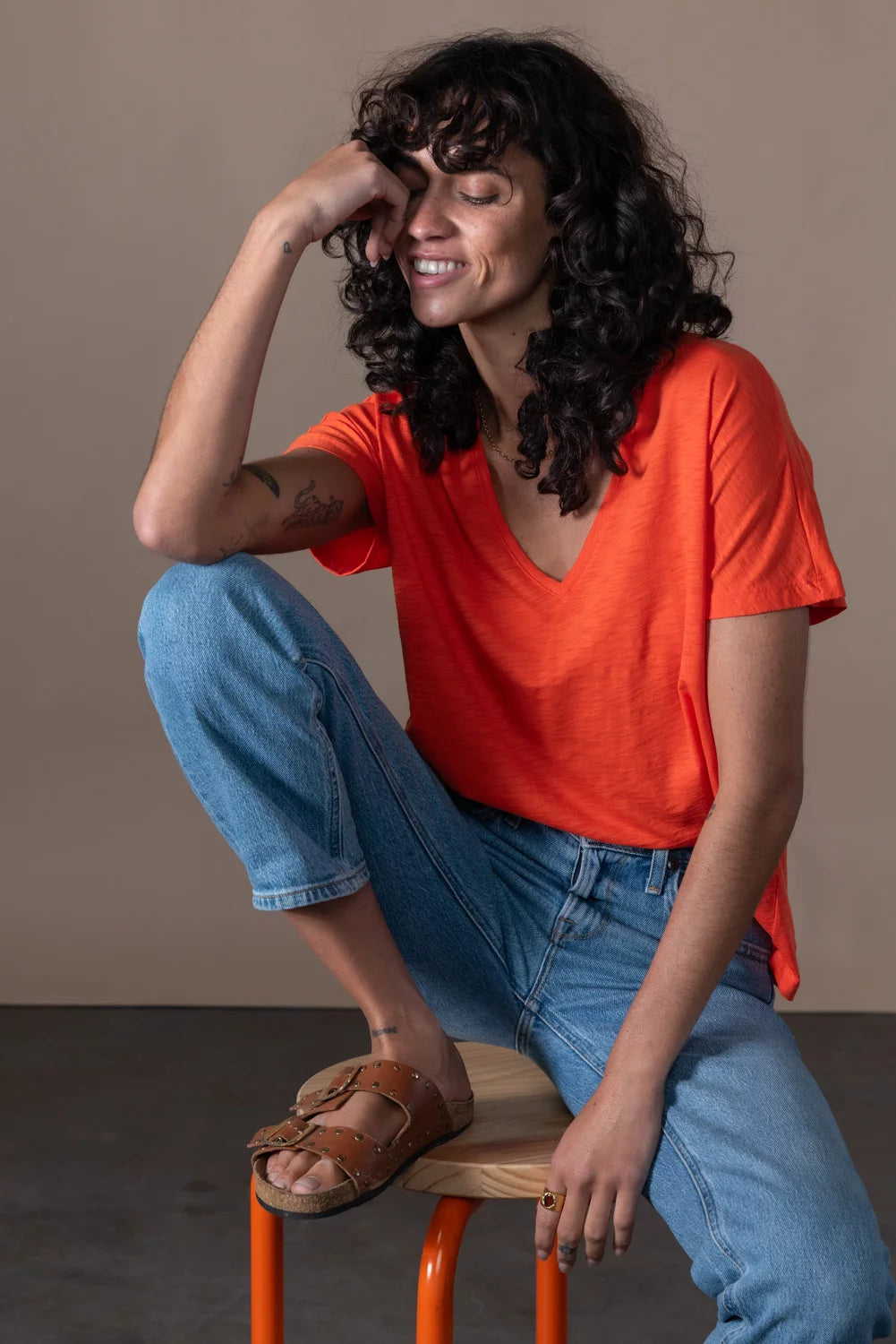 Esmee V-Neck Short Sleeve Top