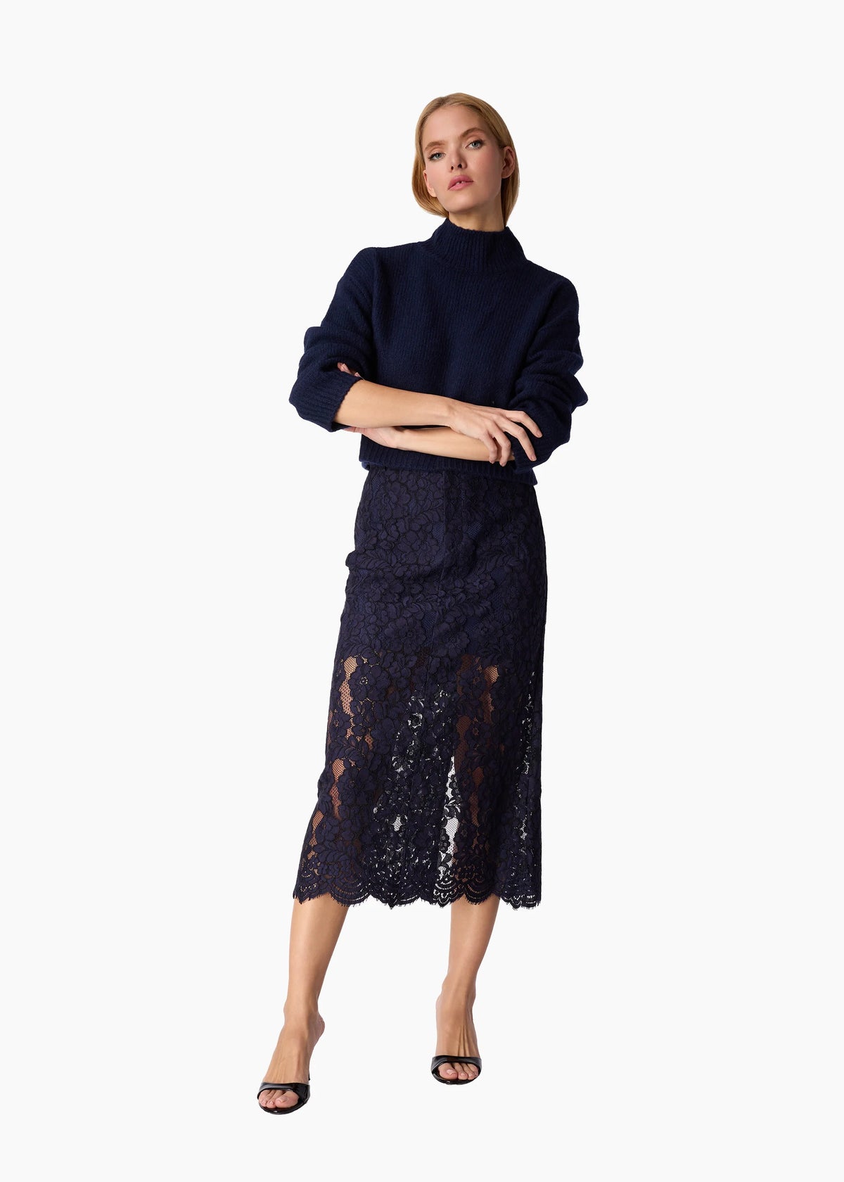 Osmond Lace Midi Skirt