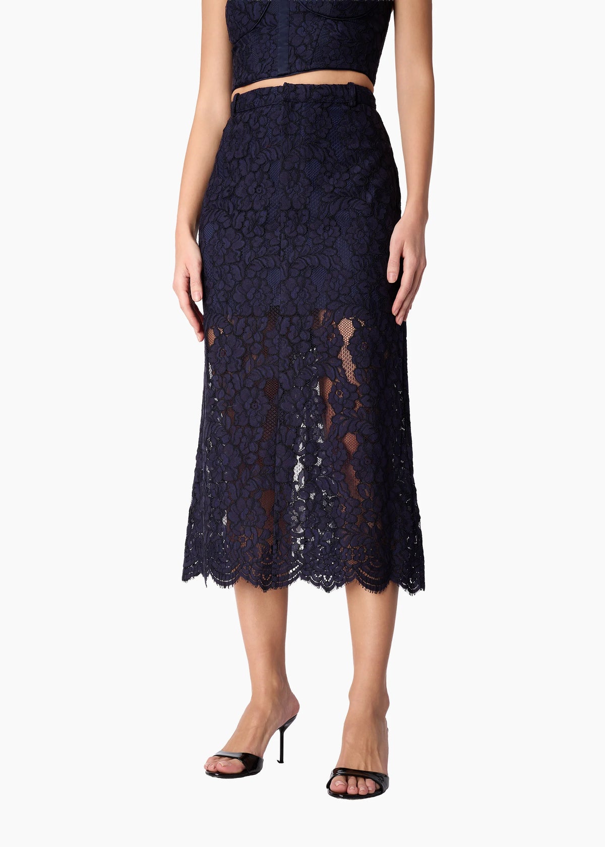 Osmond Lace Midi Skirt