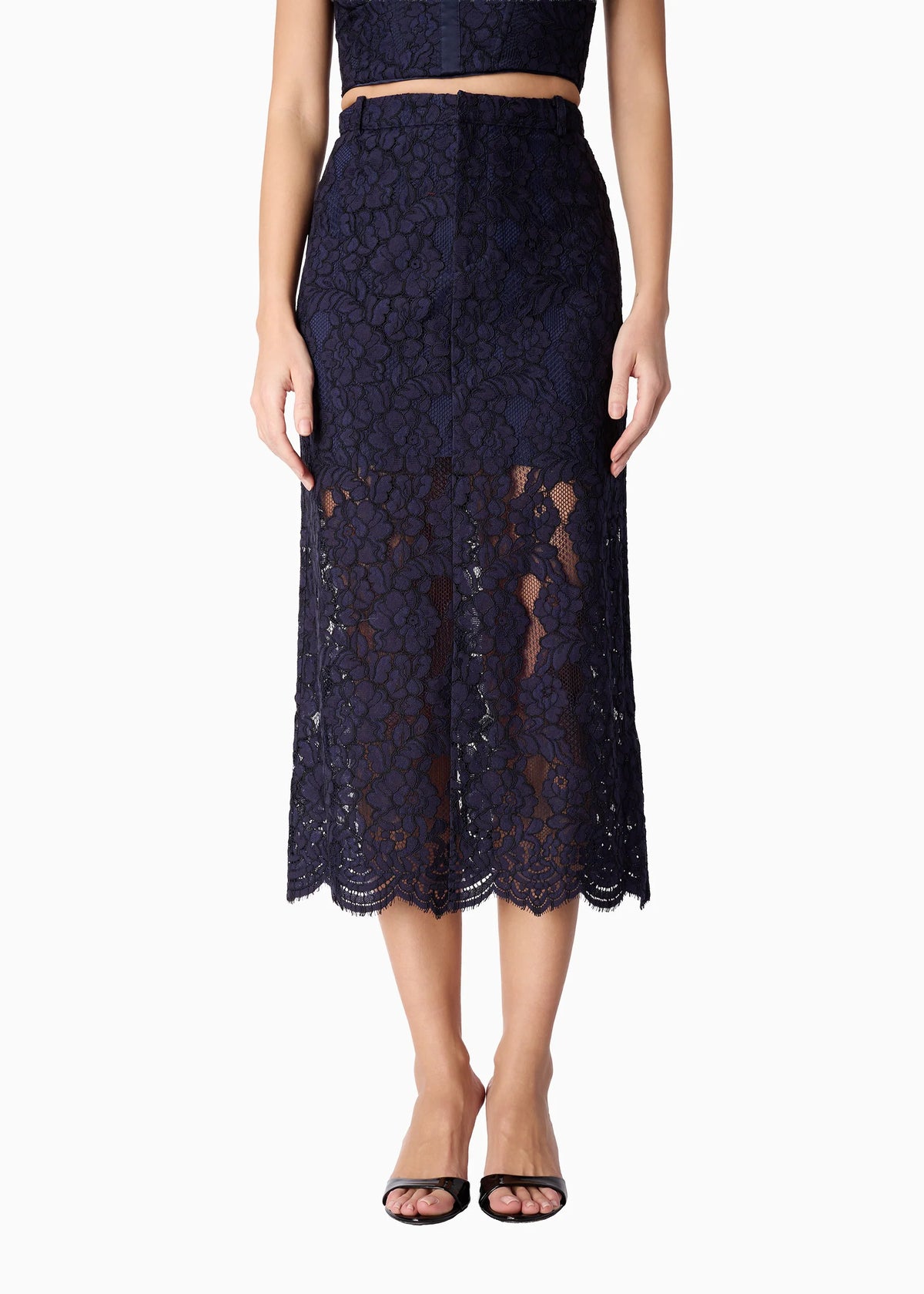 Osmond Lace Midi Skirt