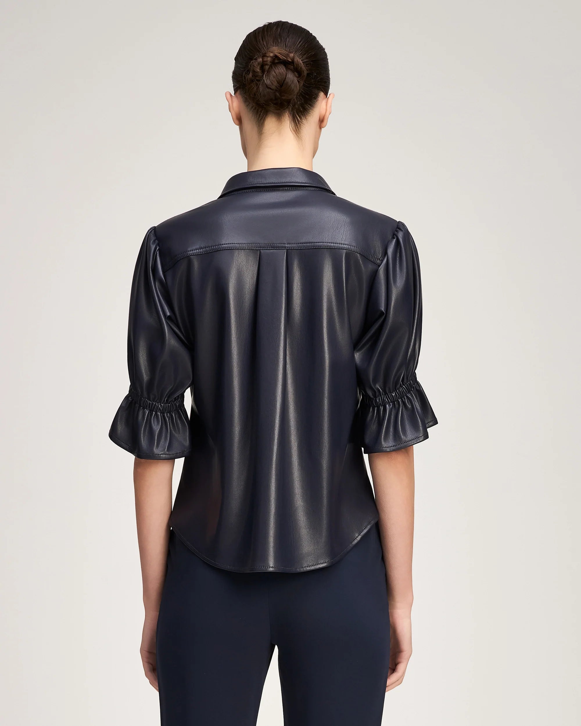 Lite Vegan Leather Fiona Top