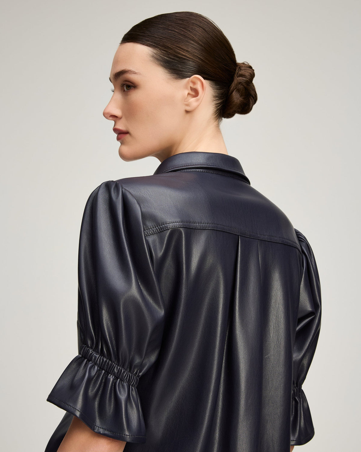 Lite Vegan Leather Fiona Top