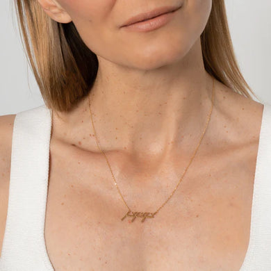 Fuck Fuck Fuck Script Necklace