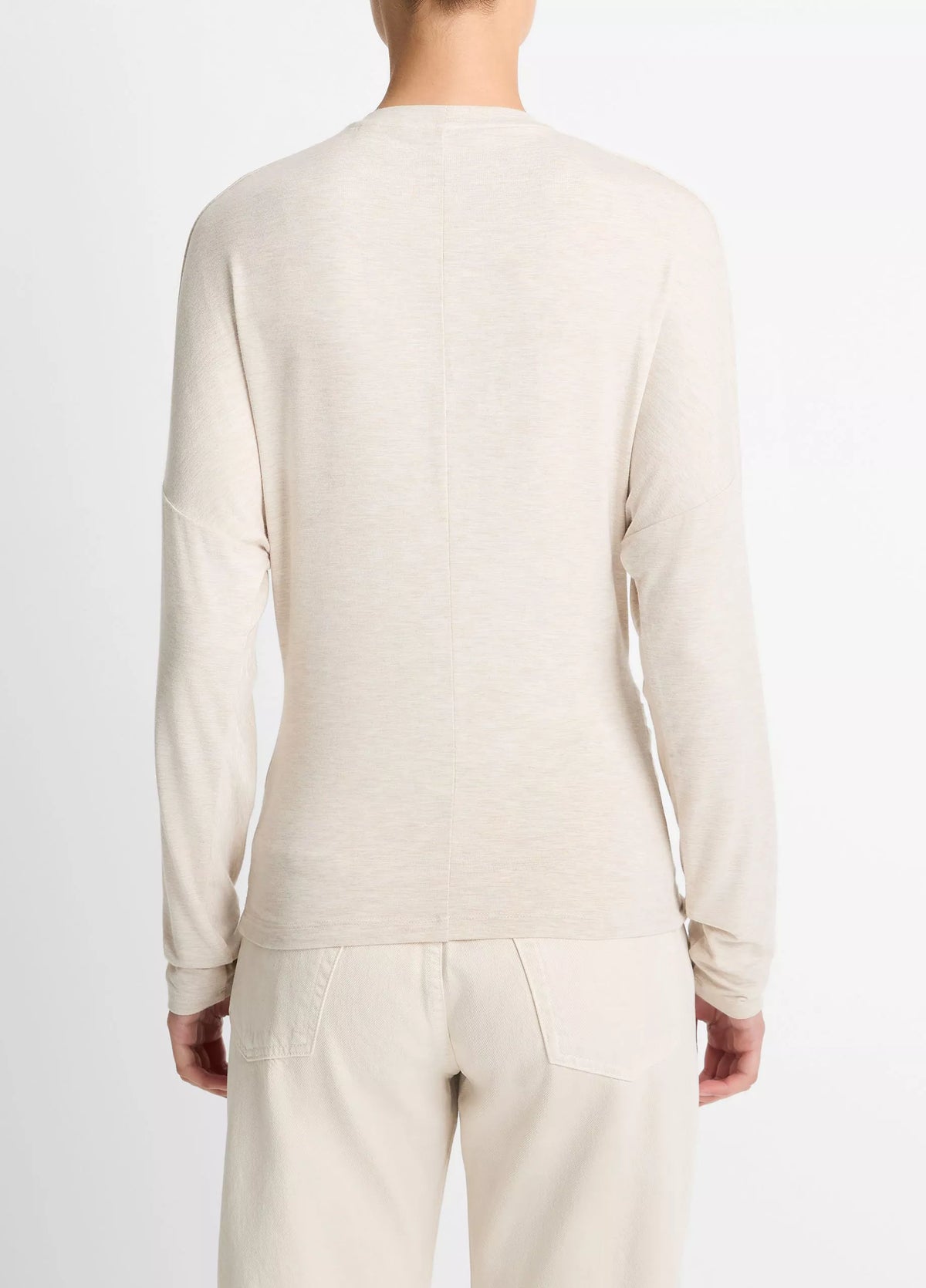 Fixed Drape L/S Crew