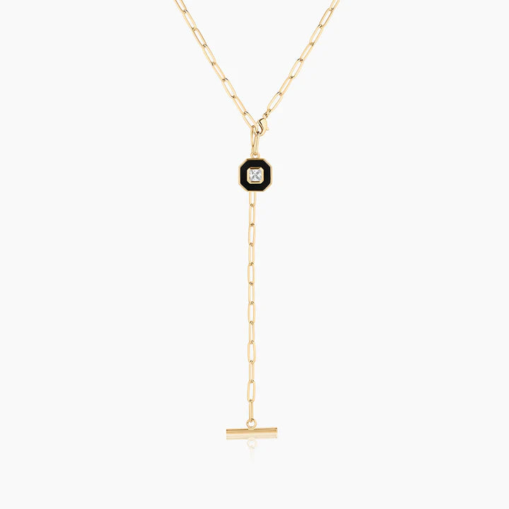 Florence Black Enamel Charm