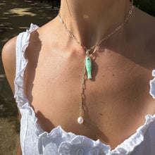Load image into Gallery viewer, Lea Pearl Lariat Necklace
