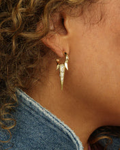 Load image into Gallery viewer, Gabriella Baguette Triple Spike Earrings
