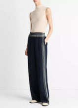 Load image into Gallery viewer, Mid Rise Placed Stripe Pull on Pant
