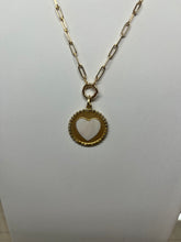 Load image into Gallery viewer, Mother of Pearl Heart Charm
