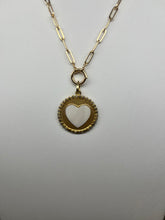 Load image into Gallery viewer, Mother of Pearl Heart Charm
