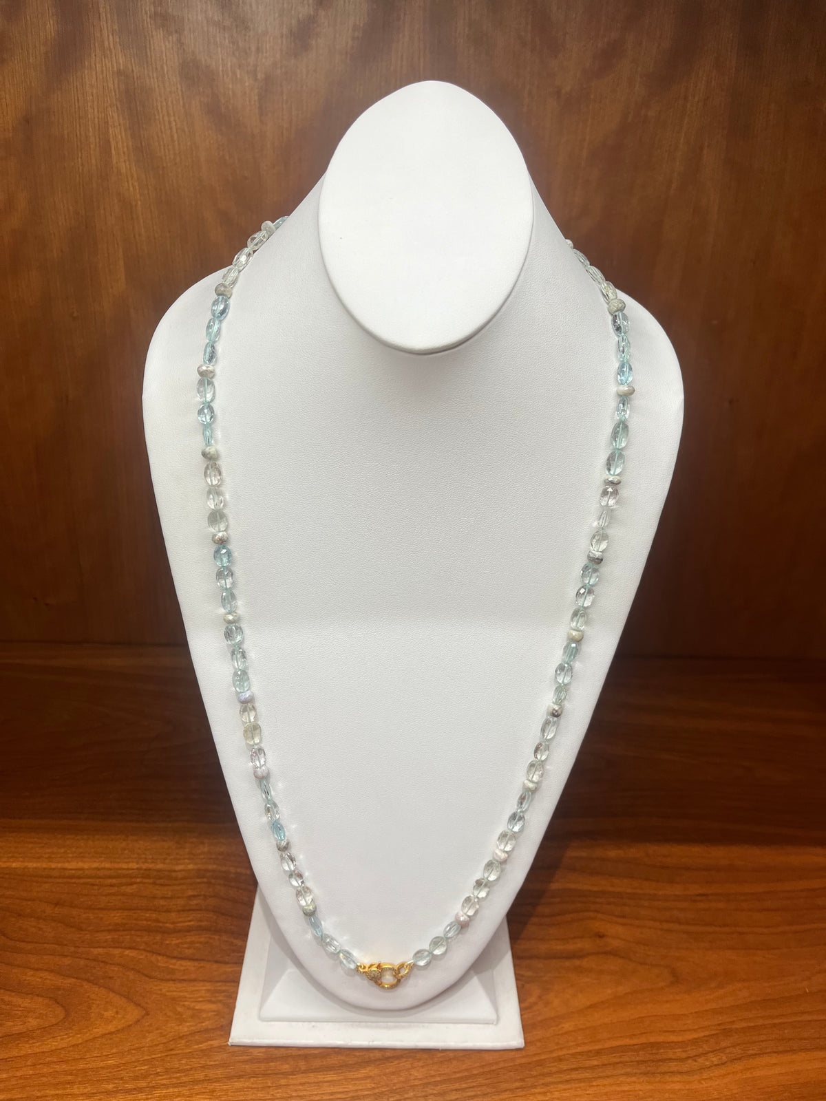 Blue Iris Long Necklace