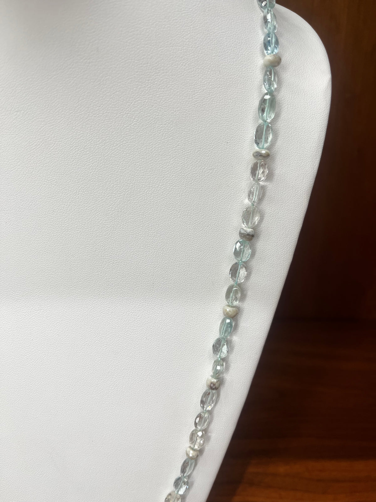 Blue Iris Long Necklace