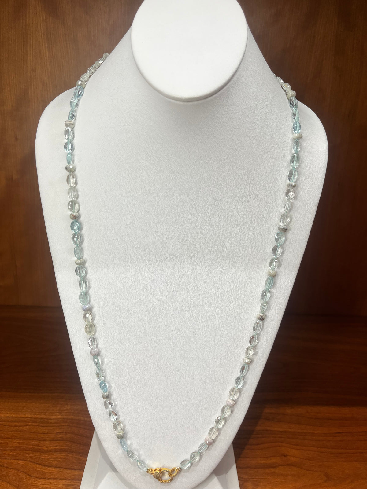 Blue Iris Long Necklace