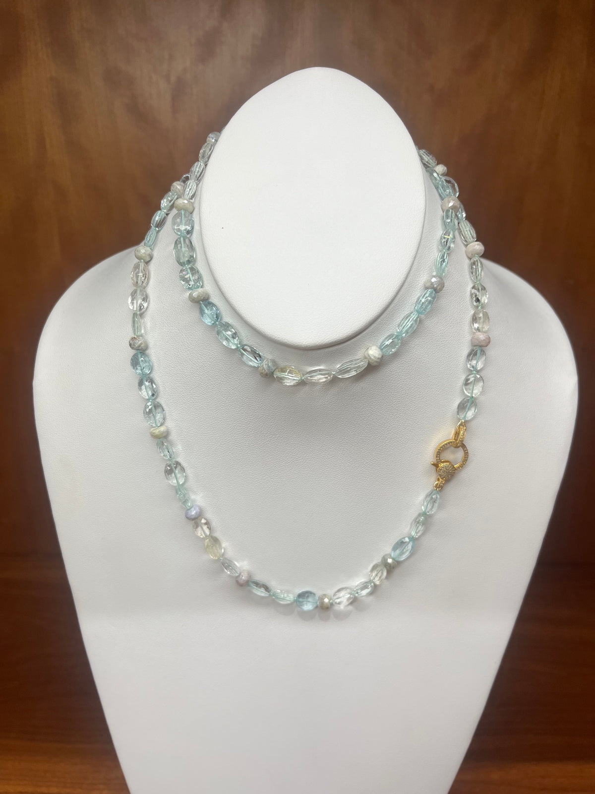 Blue Iris Long Necklace