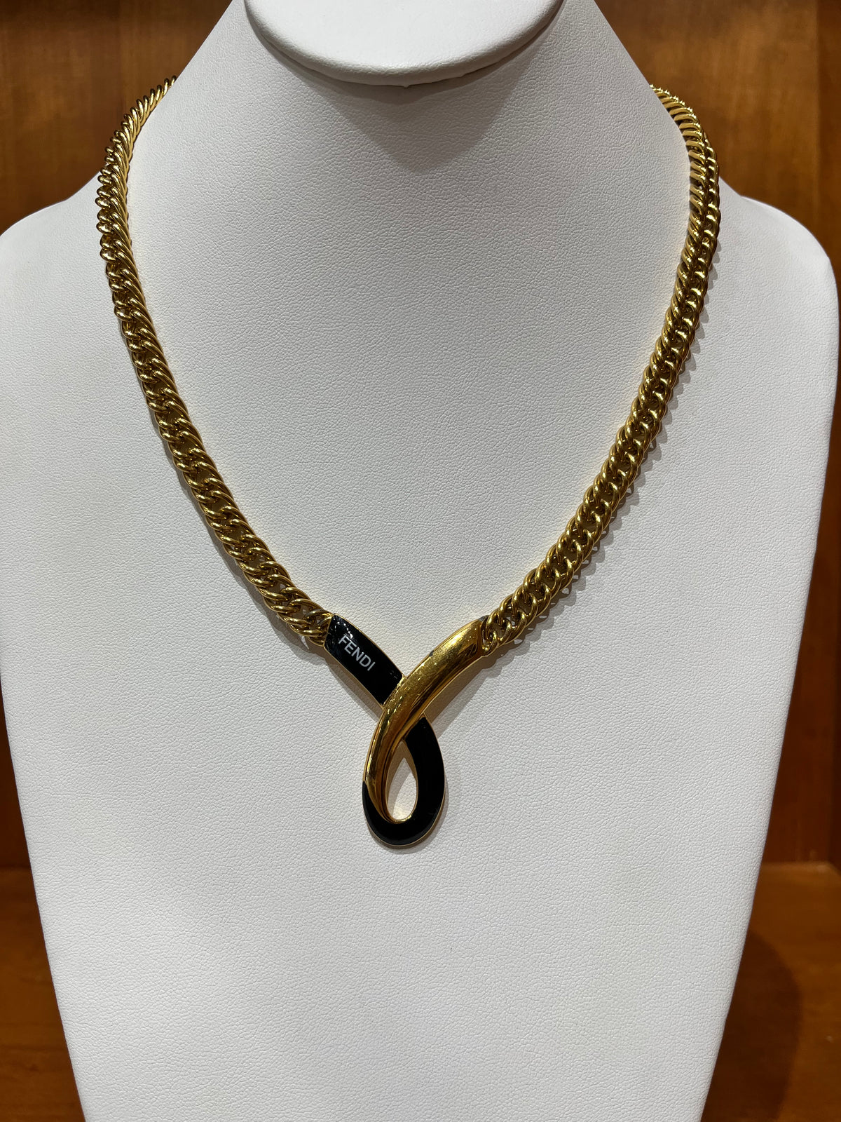 Fendi Gold Chain Necklace