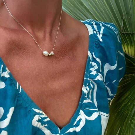 Isla Gold Bead Necklace
